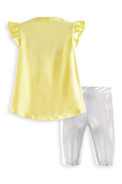 Denokids Unicorn Girl's T-Shirt Metallic Tights Set