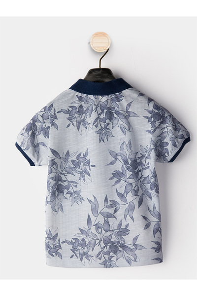 Midimod Boy's 3-Piece Set Polo Neck T-Shirt Shorts Belt Set