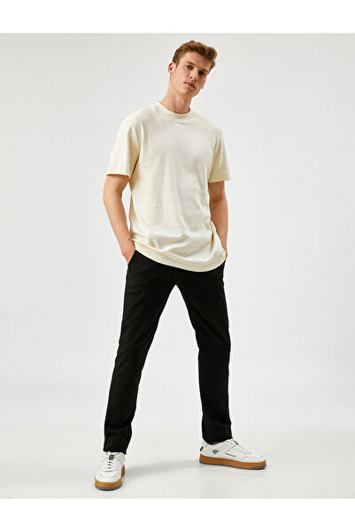 Koton Schwarze Hose für Damen 6KAP49740KW