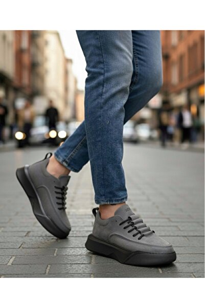 pabucmarketi Lace-Up Men's Sneakers Smoke (Black Sole)