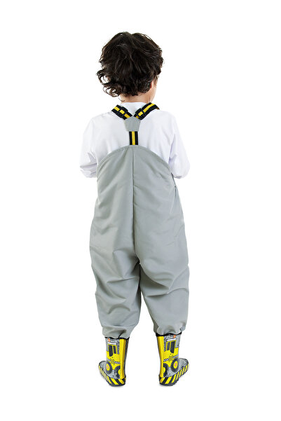 Denokids Construction Vehicle Boys Waterproof Rain Overalls