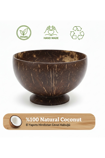 SultanofAura %100 Hindistan Cevizi Kase / Bowl kasesi /Coconut kase/coconut bowl