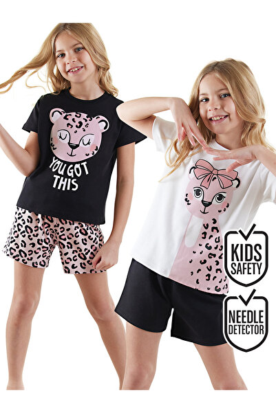 Denokids Leopard Girl's 2-Piece Pajama Set