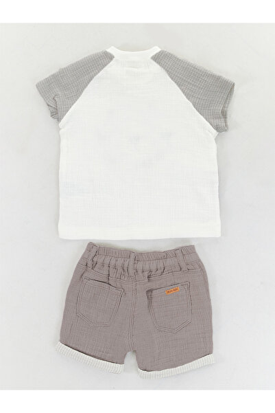 Midimod Baby Boy Muslin T-Shirt Shorts Set