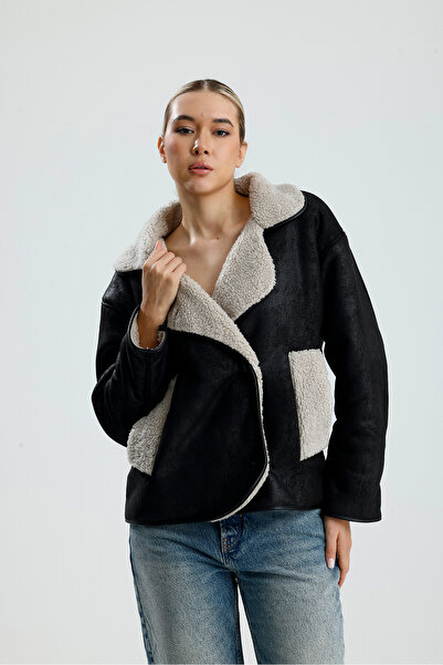 ADASTYLE Leather Oversized Jacket Coat