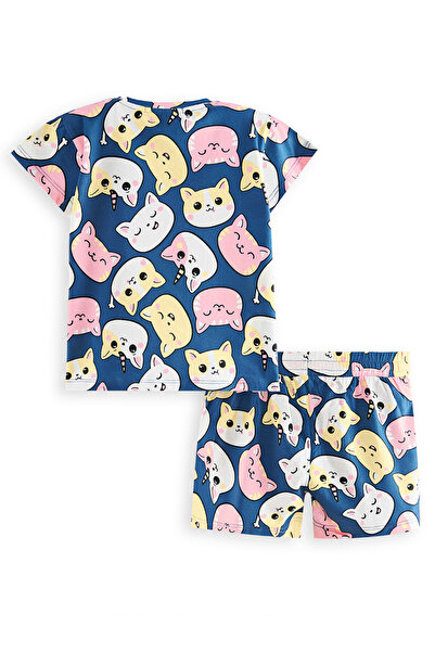 Denokids Cute Cats T-Shirt Shorts Set