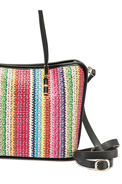 Karaca Wicker Multicolored Shoulder Bag
