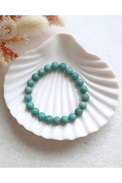 Miya Amara Luce - Doğal Taş Bileklik N0.11 - Amazonit ( 8 MM )