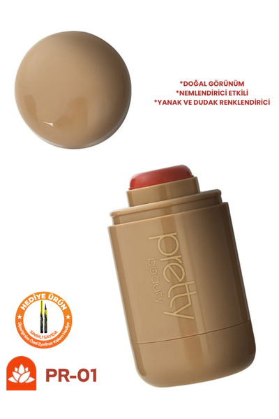 Güzellik Deposu Nem Veren 2’si 1 Arada Stick Allık – Yanak & Dudak İçin Doğal...