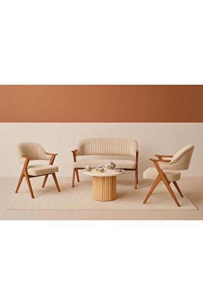 AlyaM NEVa ÇAY SETİ OTURMA GRUBU 2 ADET TEKLİ 1 ADET 2Lİ OTURMA GRUBU