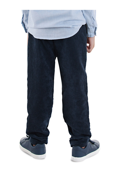 Denokids Corduroy Navy Blue Boy's Trousers