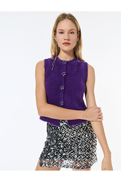 Koton Μίνι βραδινή φούστα σε γραμμή Α με παγιέτες εφαρμοστό