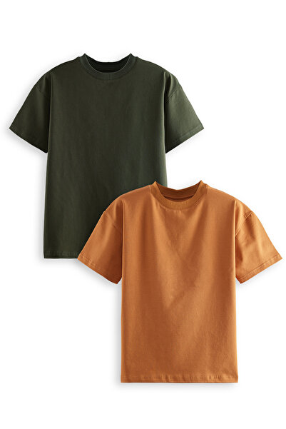 Denokids Boy's Basic Oversize 2 Pack T-Shirt