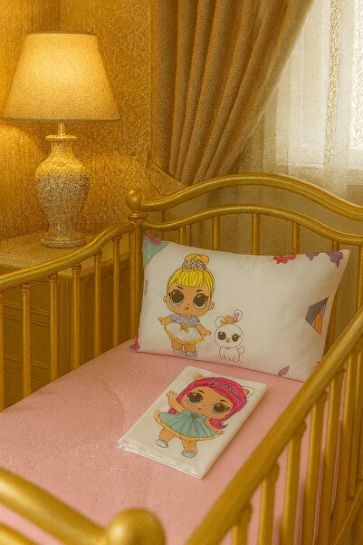 Çeyiz Bahçesi Față de pernă pentru bebeluși Lol Doll albă