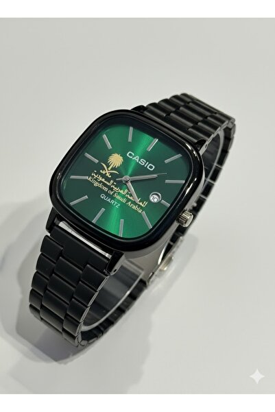 Casio Casio Saudi Arabia Watch Black with Green | Men's