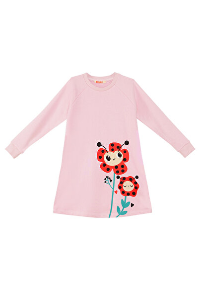 Denokids Ladybug Flowers Girl's Dress
