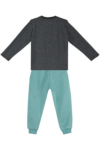 Denokids Dino Kazıda Boy's T-shirt Sweatpants Set