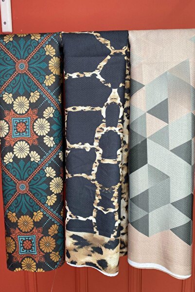 AFVENTE Triangle,Marble,Flower Pattern Cotton Shawl Buy 3 Get 2