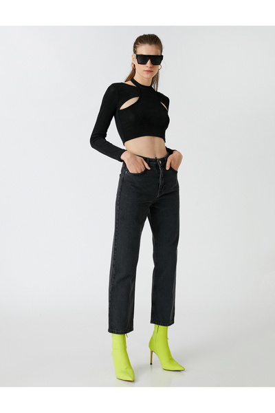 Koton Прави крачоли с висока талия - Eve Jean