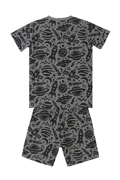 Denokids Boy's Space Rocket Summer T-shirt and Shorts Set