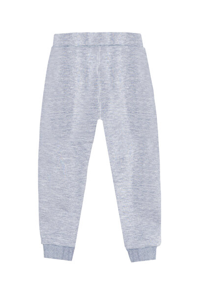 Denokids Unisex Girl Boy Gray Melange Basic Sweatpants