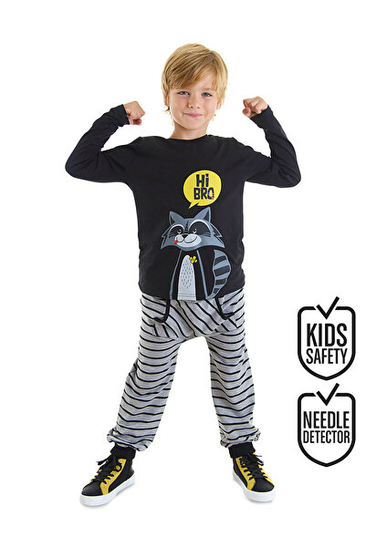 Denokids Raccoon Boy T-shirt Trousers Set