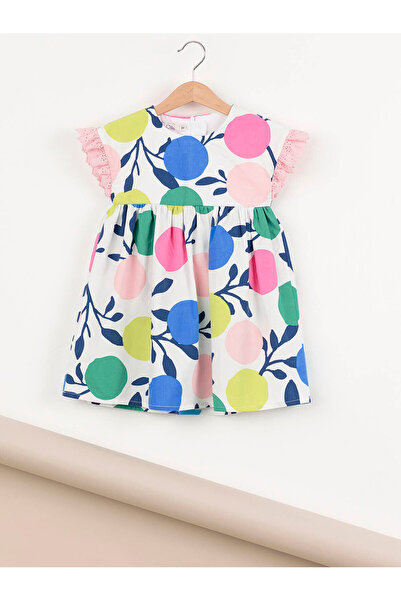 MSHB&G Girl's Poplin Summer Dress - Orange Ruffle