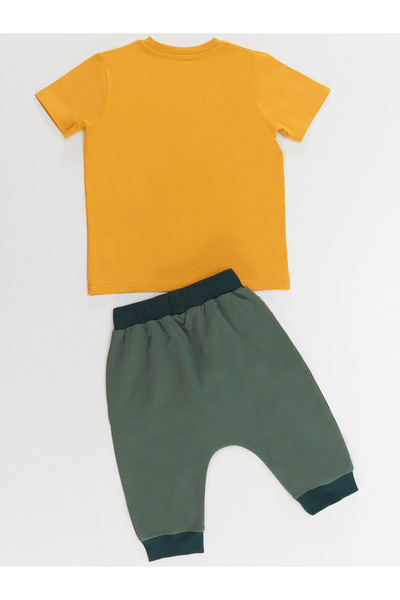 Denokids Monster Truck Boy T-shirt Capri Shorts Set