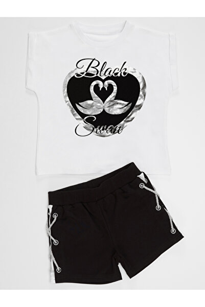 MSHB&G Black Swan Girl T-Shirt Shorts Set