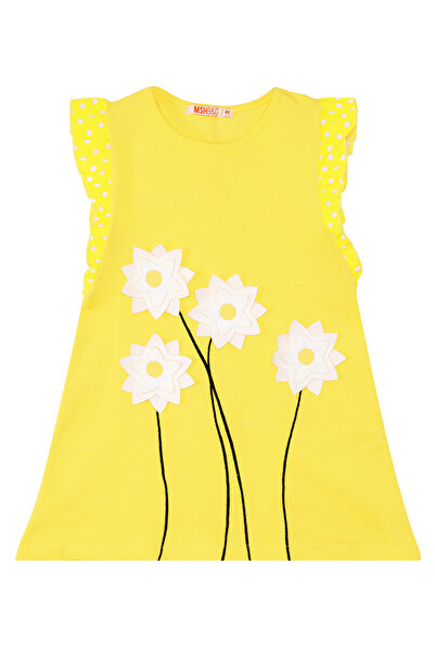 MSHB&G Papatya Cotton Girl's Yellow Dress