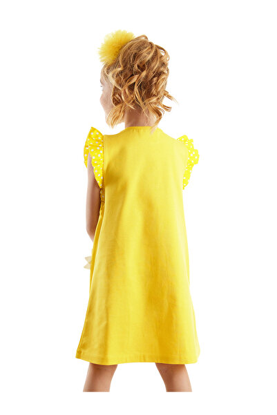 MSHB&G Papatya Cotton Girl's Yellow Dress