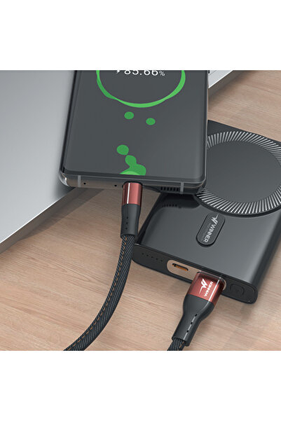 WINNER Flat Fabric Aluminum Micro USB Cable 1.2 m