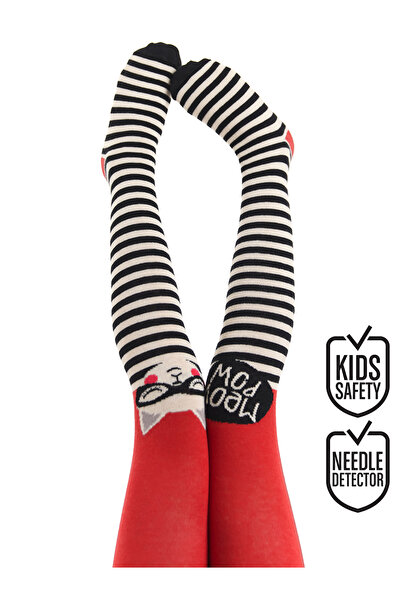 MSHB&G Meow Pow Striped Girls' Pantyhose