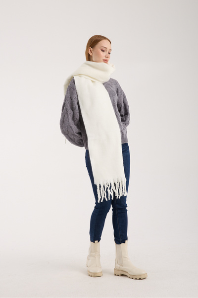 Hat Town وشاح منفوخ للجنسين بلون واحد