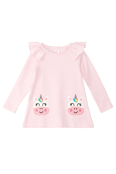 Denokids Pink Girl's Dress - Cowcorn