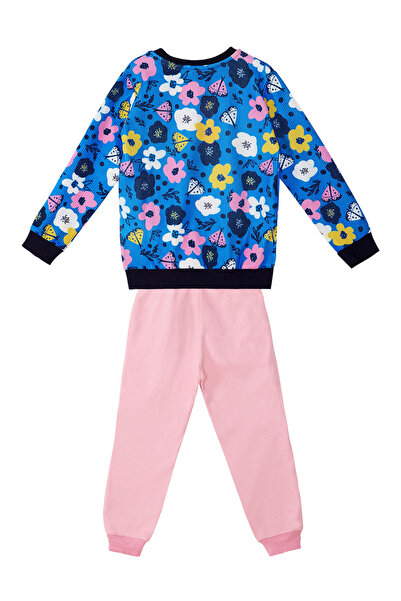 MSHB&G Comfortable Winter Floral Patterned Tracksuit Set for Girls