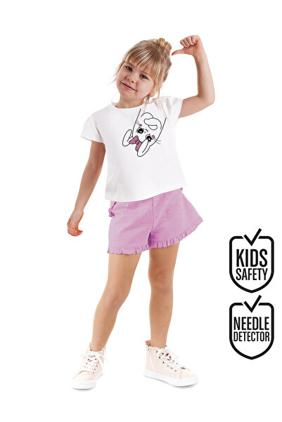 Denokids Ribbon Rabbit Girl's T-shirt Shorts Set