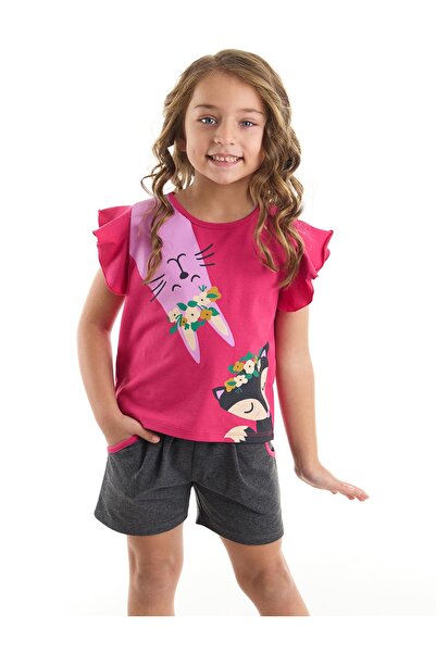 Denokids Cute Friends Girl's T-shirt Shorts Set