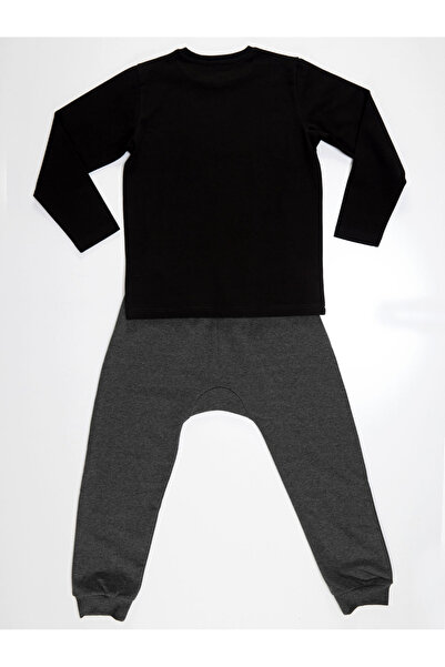 MSHB&G Black Skateboard Boy T-shirt Trousers Set