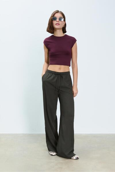 Stradivarius Long flowing smart trousers
