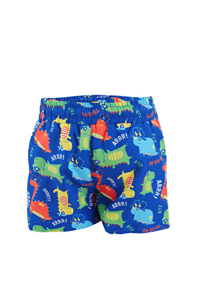Denokids Μαγιό Dinosaur Boy Navy Blue Sea Shorts