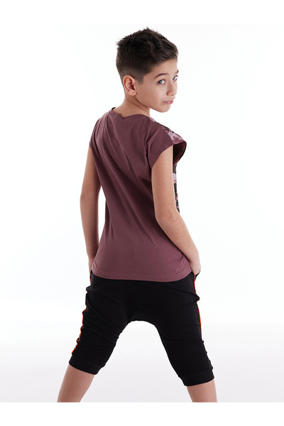 MSHB&G Monster Shark Boy's T-shirt Capri Shorts Set