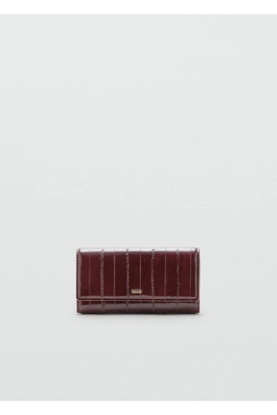 MANGO Woman Büyük boy dokulu cüzdan