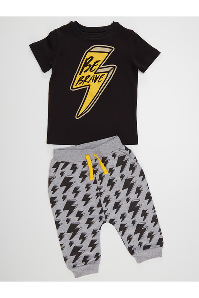 MSHB&G Be Brave Boy's T-shirt Capri Shorts Set