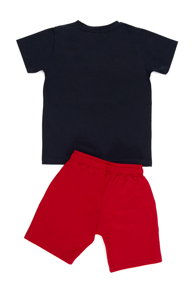 Denokids Firefighter Crocodile Boy T-Shirt Shorts Set