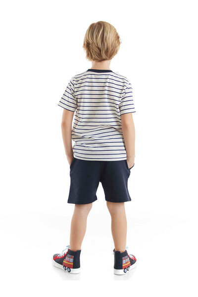 Denokids Dude Shark Boy T-shirt Shorts Set