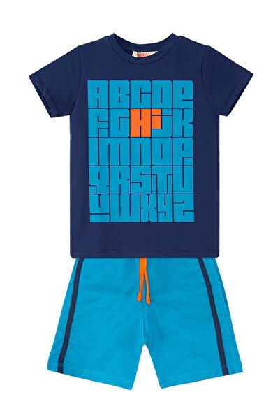 MSHB&G Boy's Alphabet Summer Comfortable T-shirt and Shorts Set