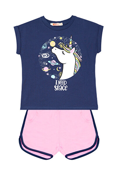 MSHB&G Unicorn Girl in Space T-shirt Shorts Set