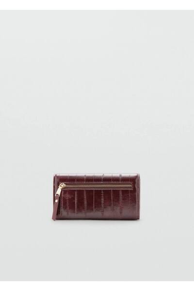 MANGO Woman Büyük boy dokulu cüzdan
