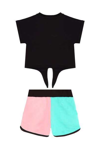 MSHB&G Colorful Star Girl's Summer T-Shirt Shorts Set